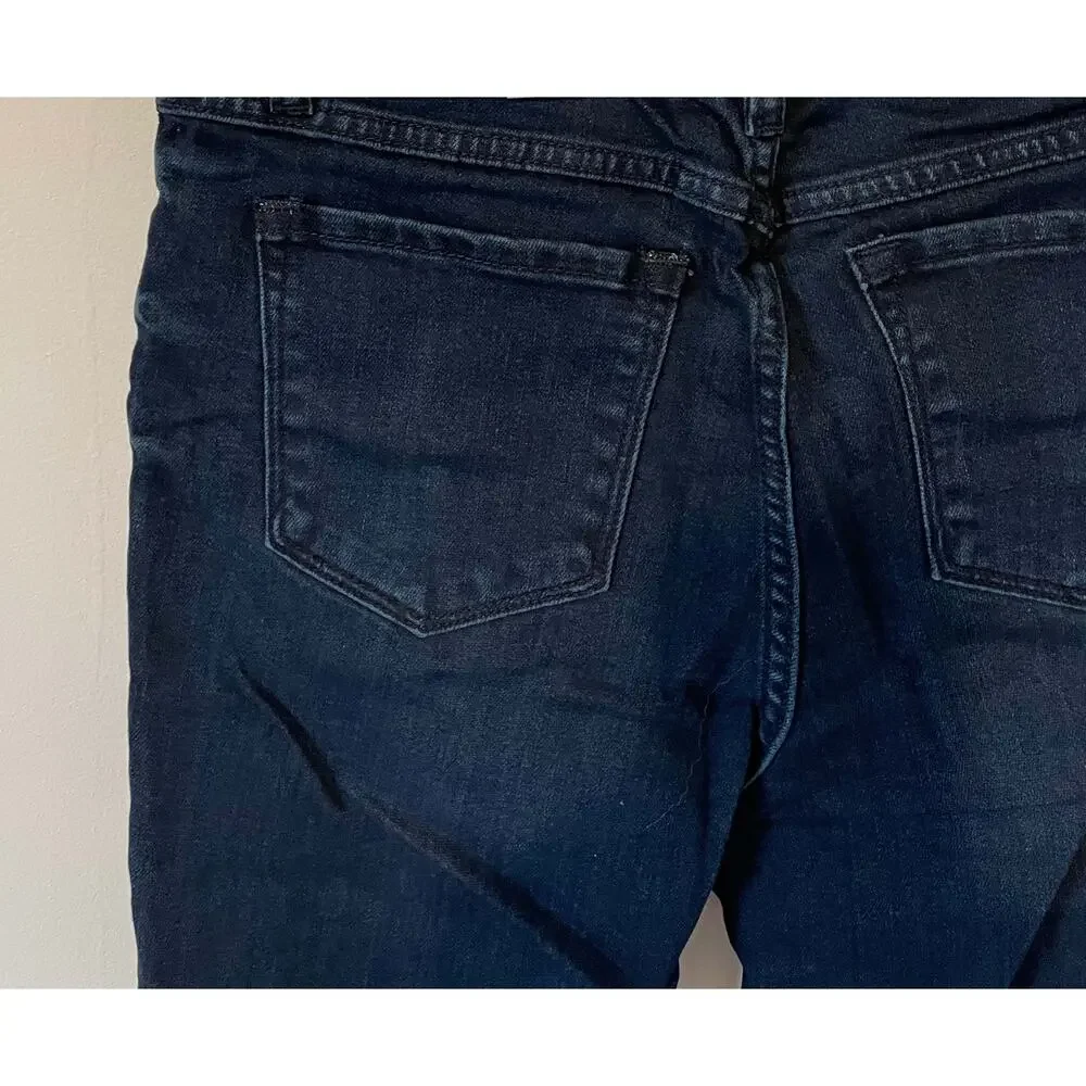 Prana High Rise Skinny Denim Jeans Dark Wash Blue Size 6 Short NEW